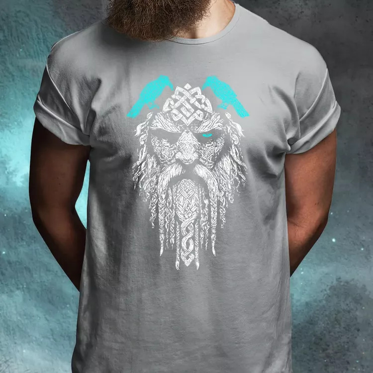 Odin, Hugin és Munin rúna férfi póló
