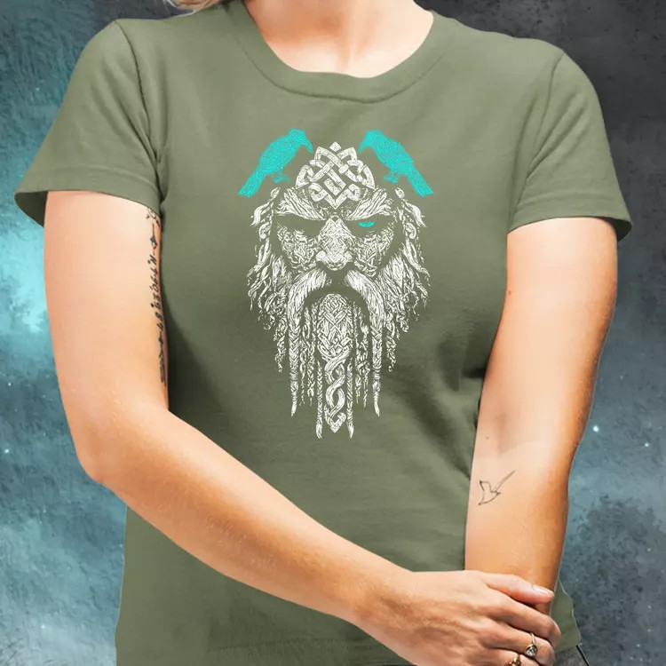 Odin, Hugin és Munin rúna női póló