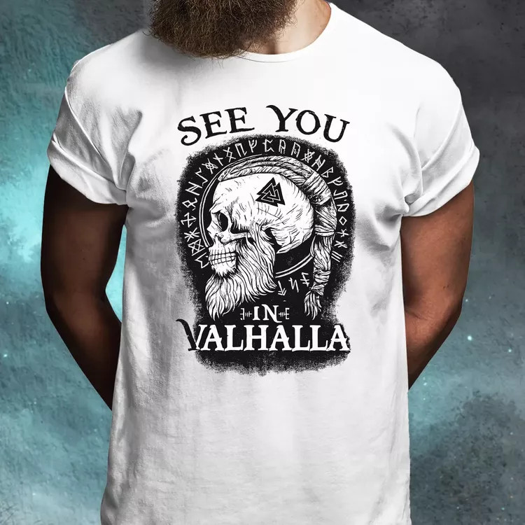See U in Valhalla férfi póló