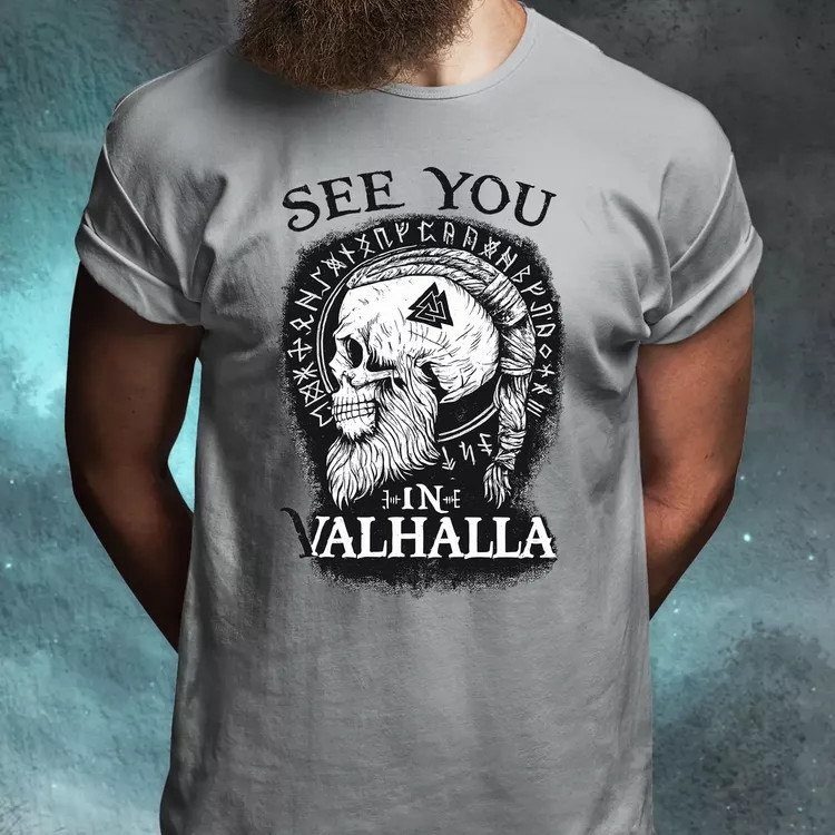See U in Valhalla férfi póló