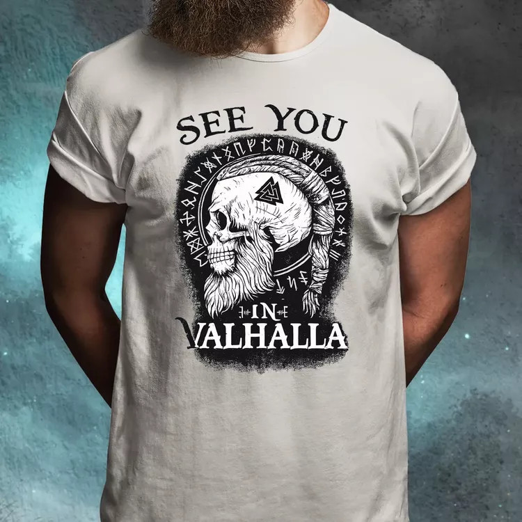 See U in Valhalla férfi póló
