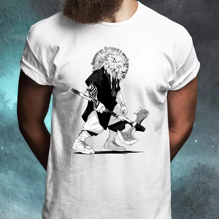 Viking Oroszlán férfi póló