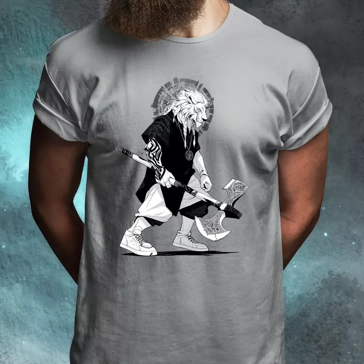 Viking Oroszlán férfi póló