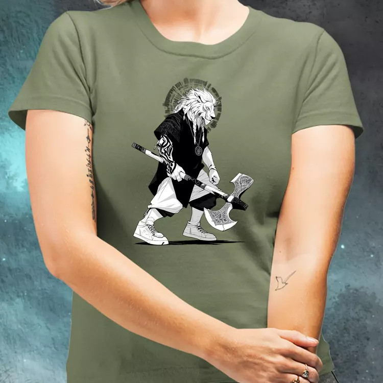 Viking Oroszlán női póló