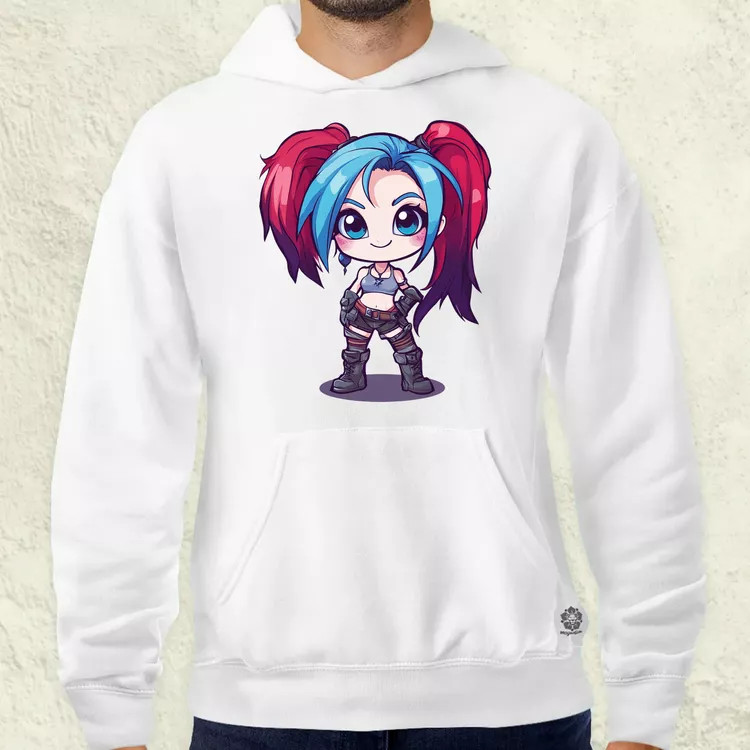 Chibi Jinx v1 férfi pulóver