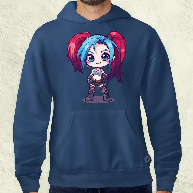 Chibi Jinx v1 férfi pulóver