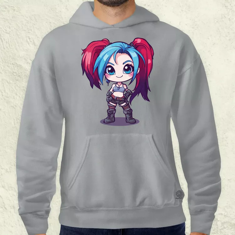 Chibi Jinx v1 férfi pulóver