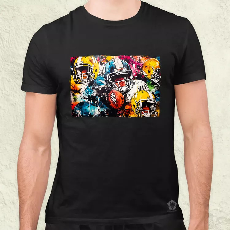 Amerikai foci graffiti v1 férfi póló