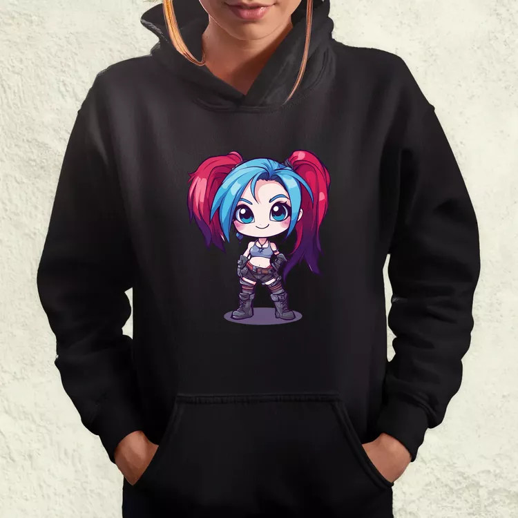 Chibi Jinx v1 női pulóver