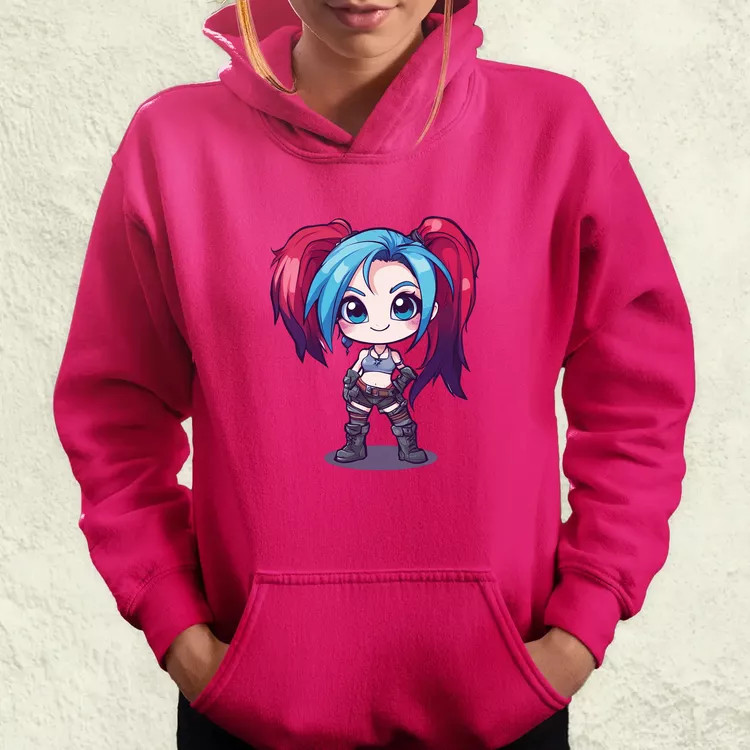 Chibi Jinx v1 női pulóver
