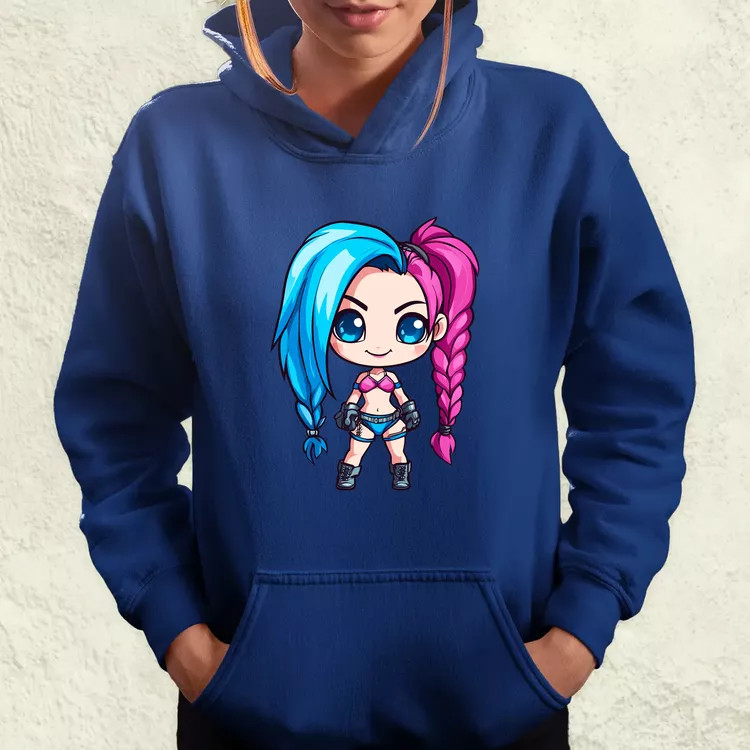 Chibi Jinx v2 női pulóver