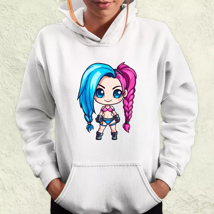 Chibi Jinx v2 női pulóver