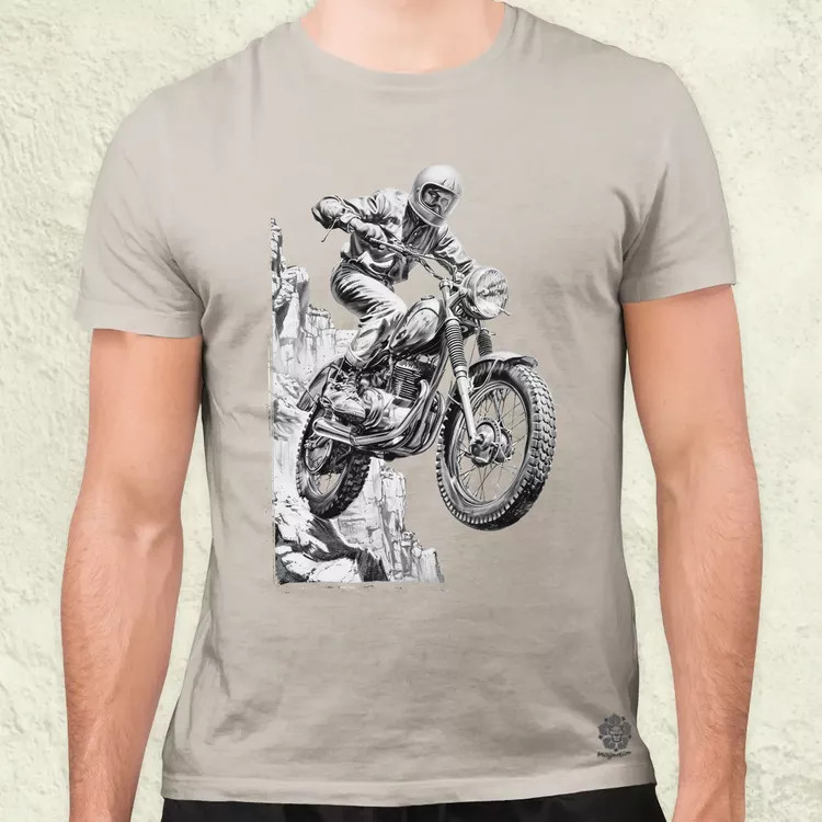 Motocross v4 férfi póló