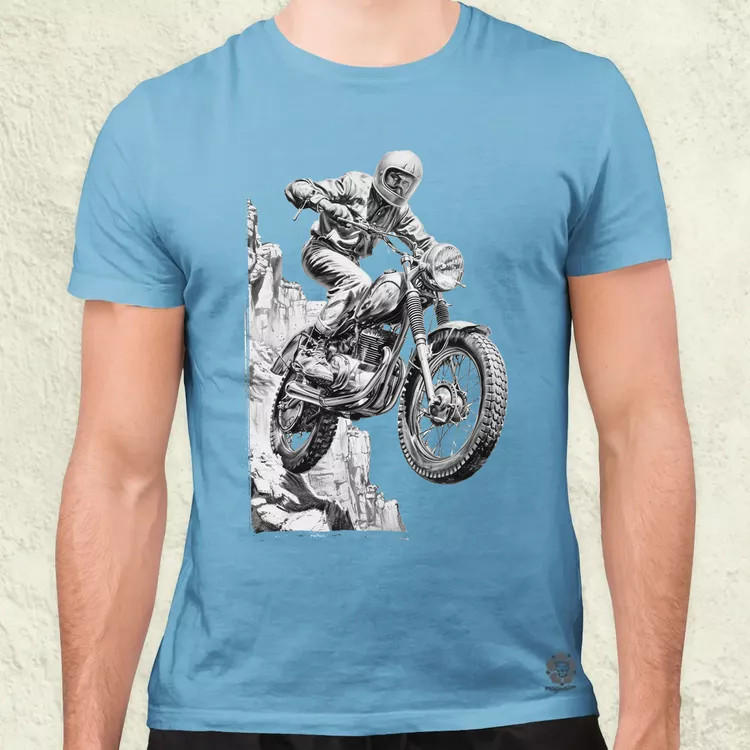 Motocross v4 férfi póló