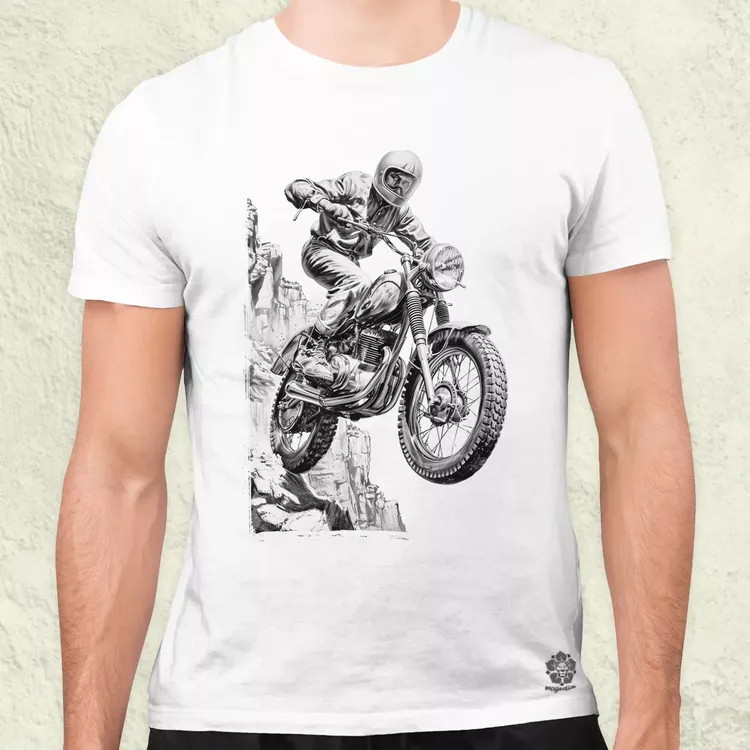 Motocross v4 férfi póló