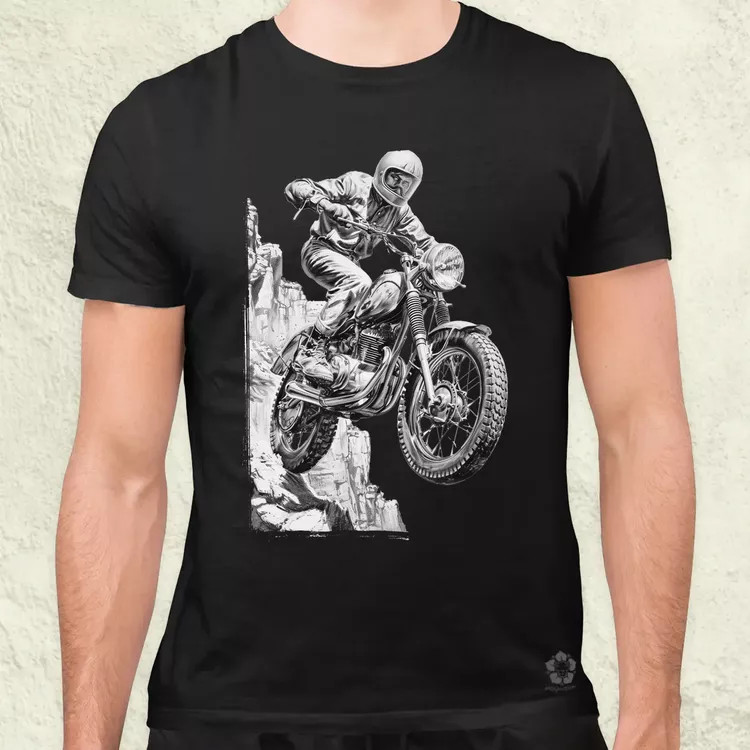 Motocross v4 férfi póló
