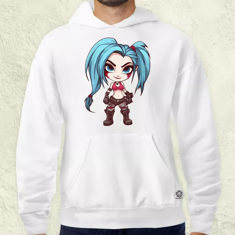 Chibi Jinx v3 férfi pulóver