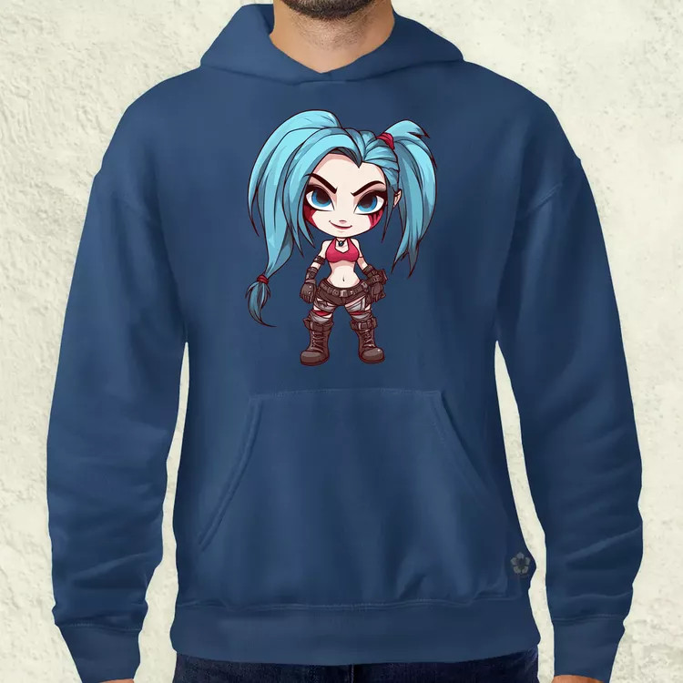 Chibi Jinx v3 férfi pulóver