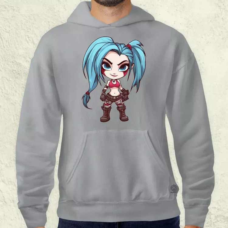 Chibi Jinx v3 férfi pulóver