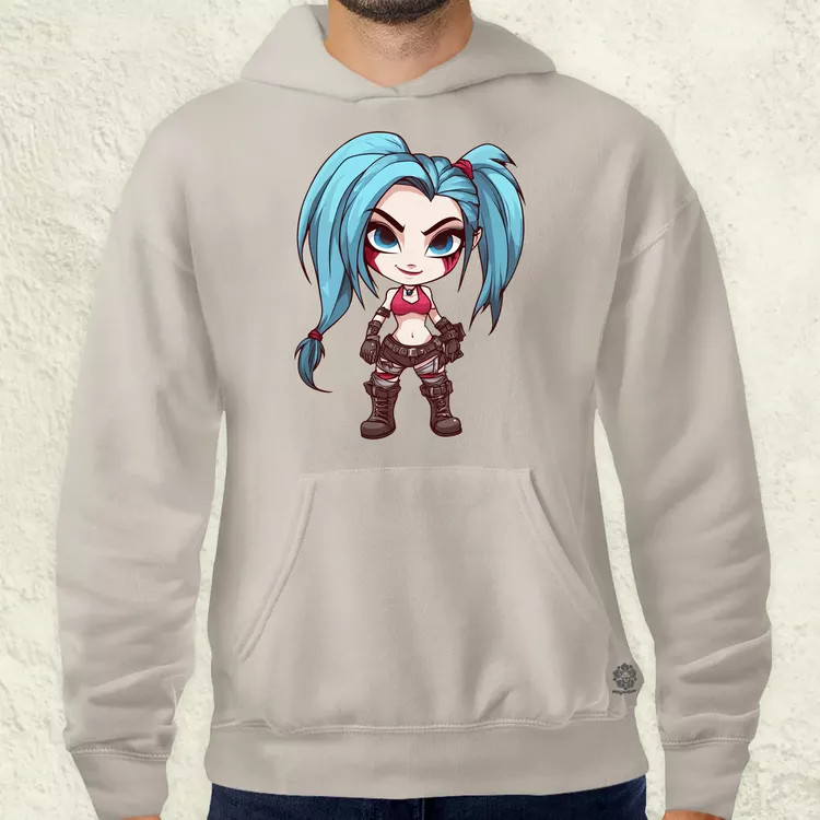 Chibi Jinx v3 férfi pulóver