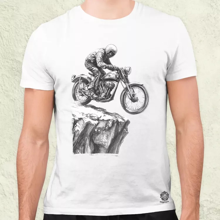 Motocross v6 férfi póló