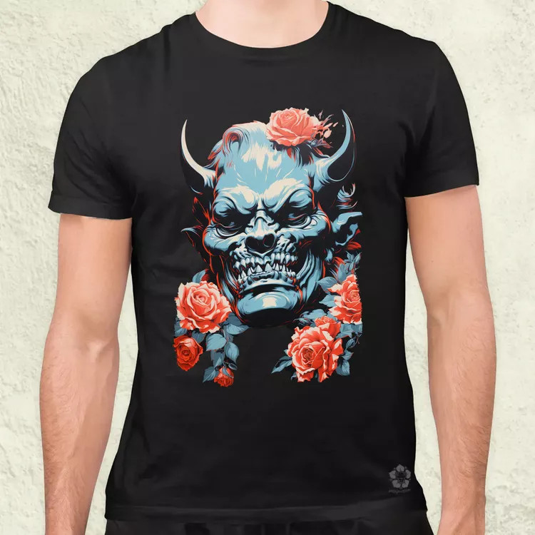 Pop art Hannya maszk v2 férfi póló
