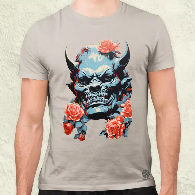 Pop art Hannya maszk v2 férfi póló