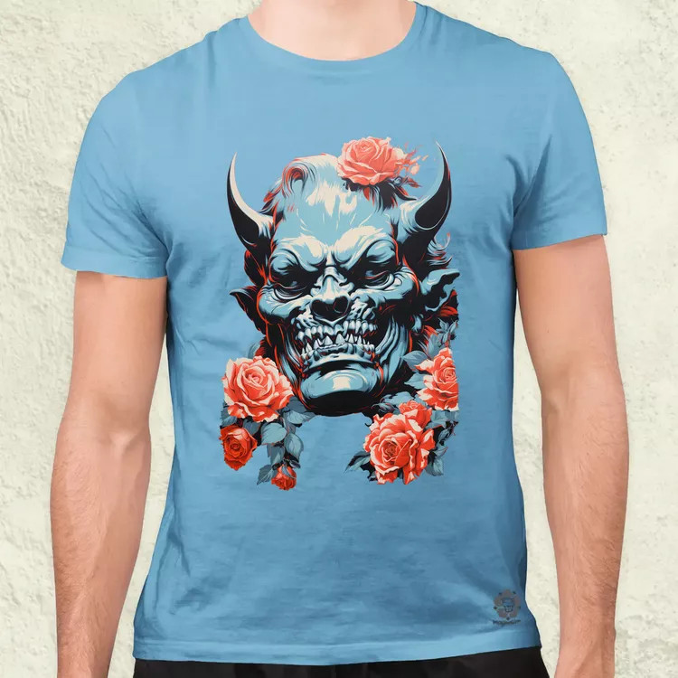 Pop art Hannya maszk v2 férfi póló
