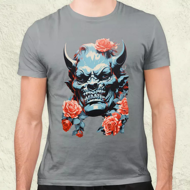 Pop art Hannya maszk v2 férfi póló