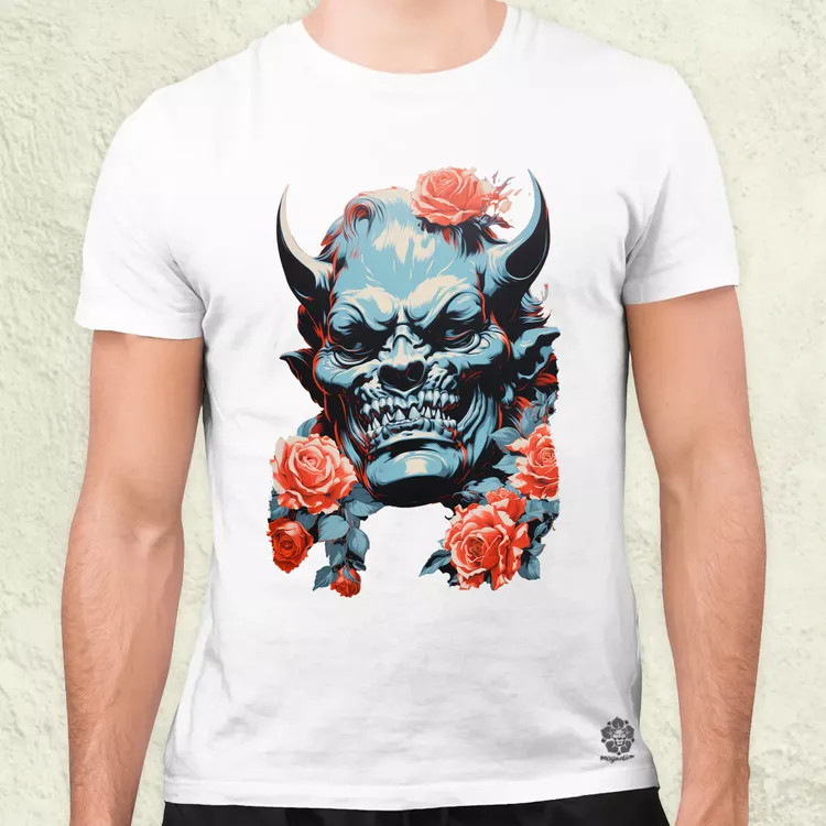 Pop art Hannya maszk v2 férfi póló