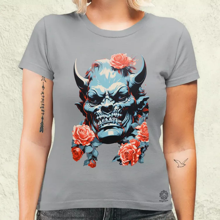 Pop art Hannya maszk v2 női póló