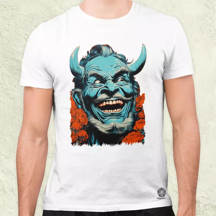 Pop art Hannya maszk v3 férfi póló