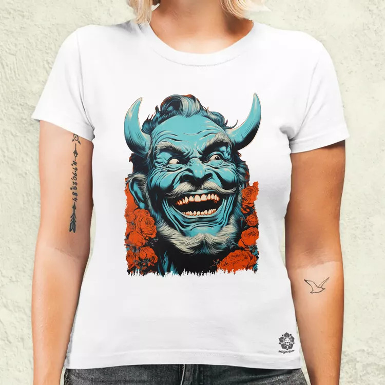 Pop art Hannya maszk v3 női póló
