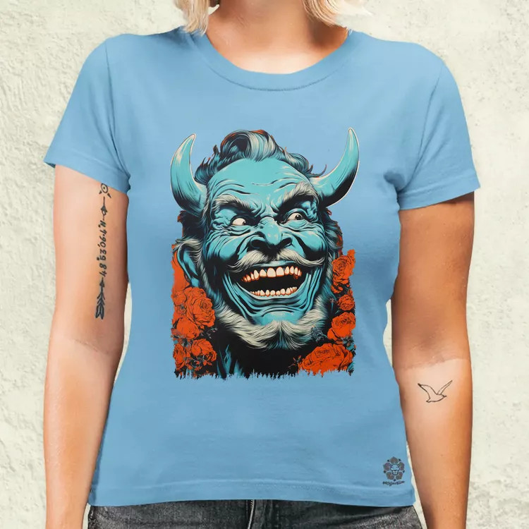 Pop art Hannya maszk v3 női póló