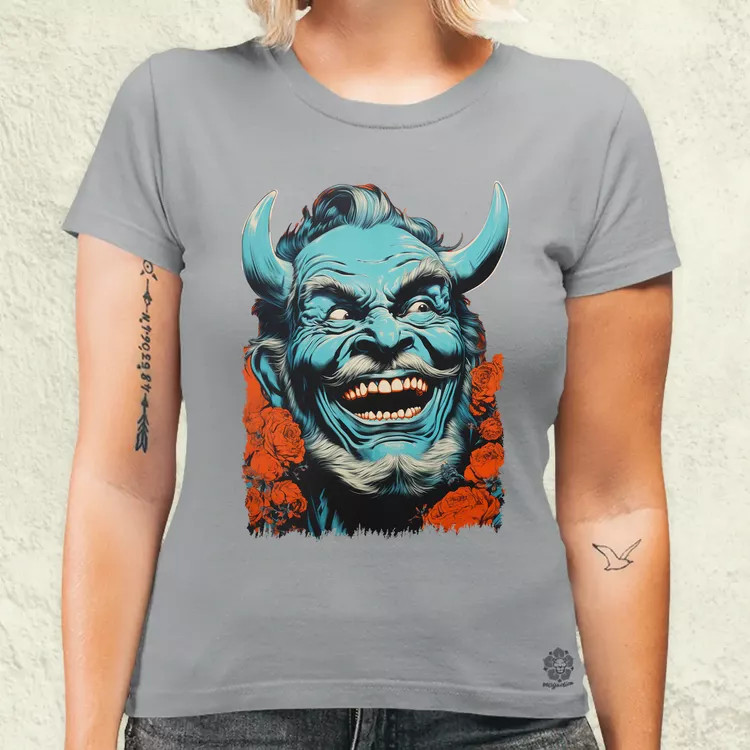 Pop art Hannya maszk v3 női póló