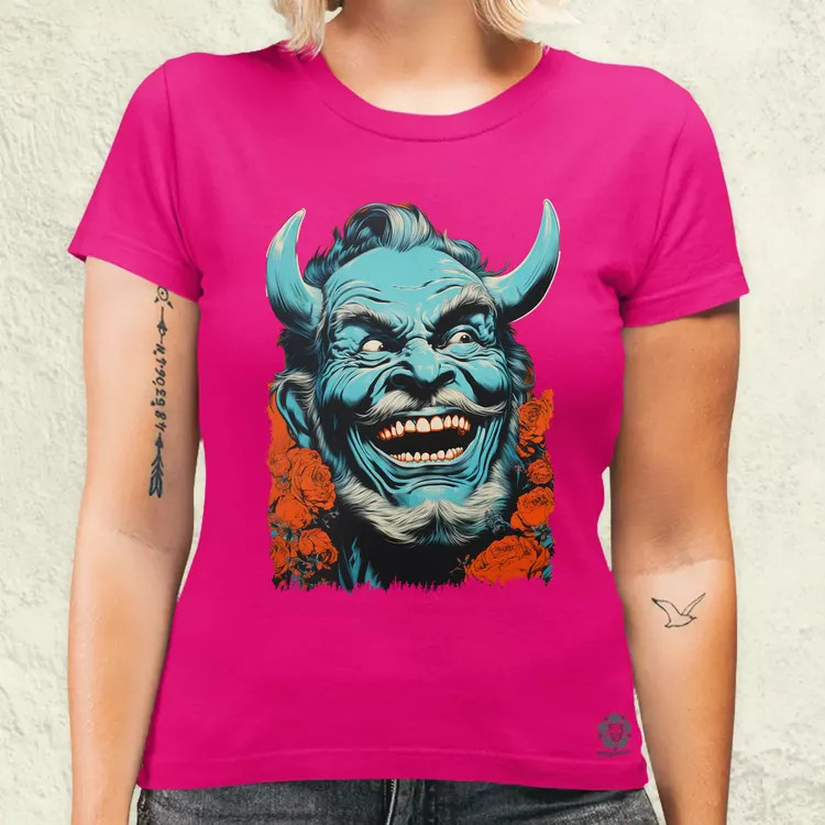 Pop art Hannya maszk v3 női póló