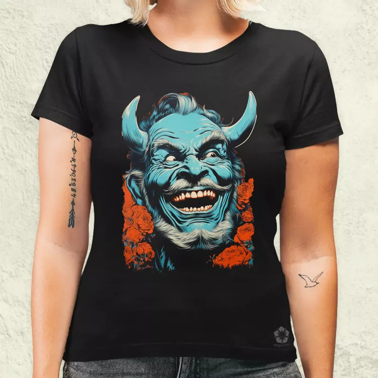 Pop art Hannya maszk v3 női póló
