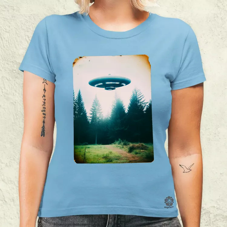 Ritka polaroid kép UFO-ról v1 női póló