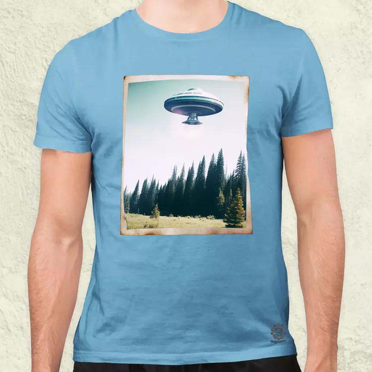 Ritka polaroid kép UFO-ról v2 férfi póló