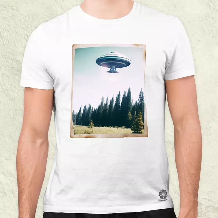 Ritka polaroid kép UFO-ról v2 férfi póló