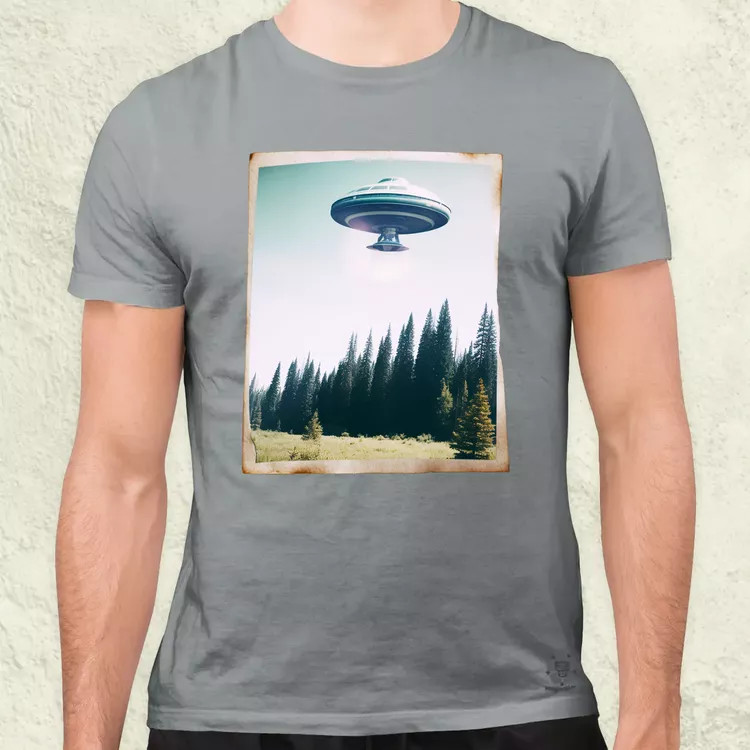 Ritka polaroid kép UFO-ról v2 férfi póló