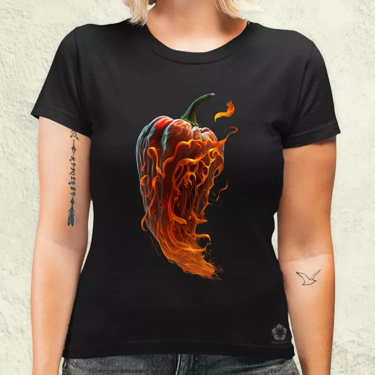 Szellem chilli v1 női póló