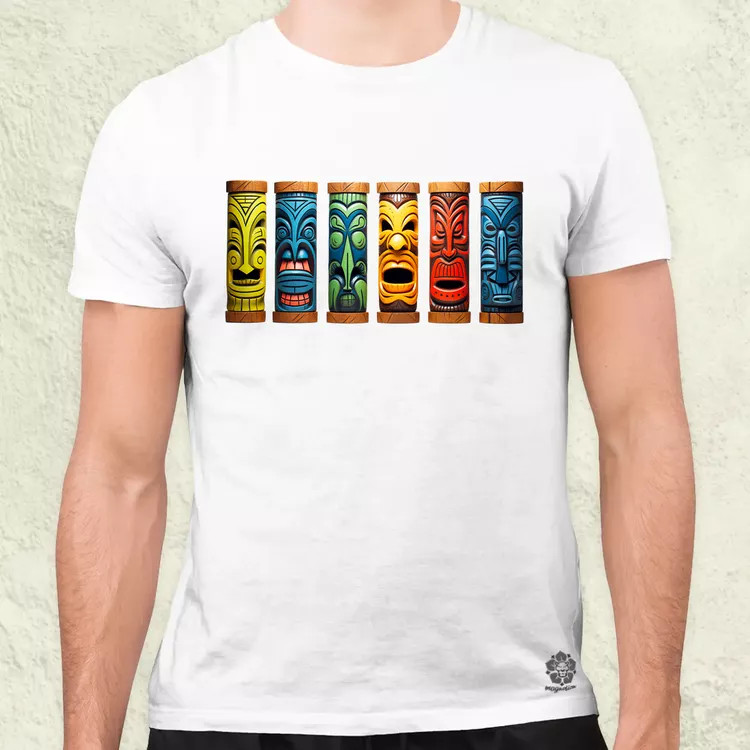 Tiki faragványok v1 férfi póló