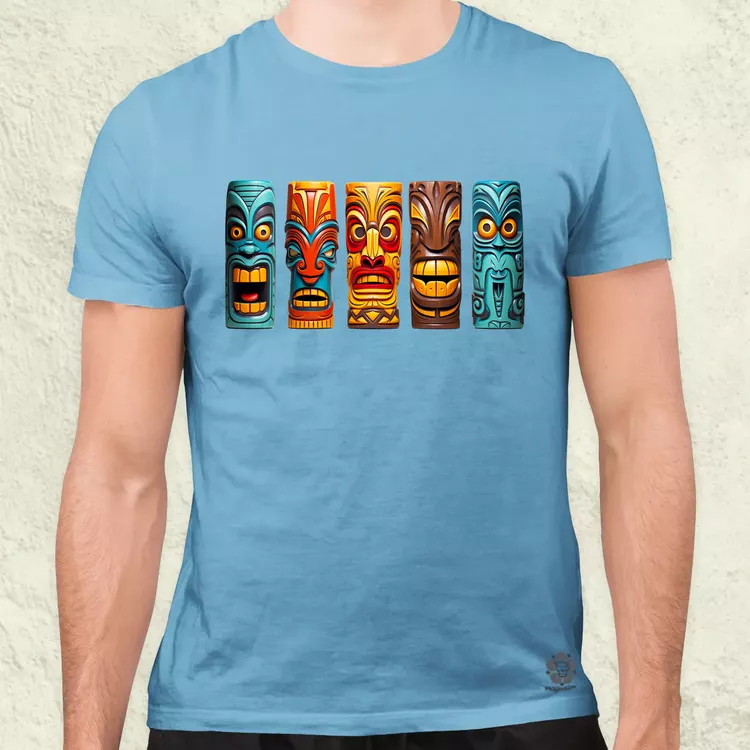 Tiki faragványok v3 férfi póló