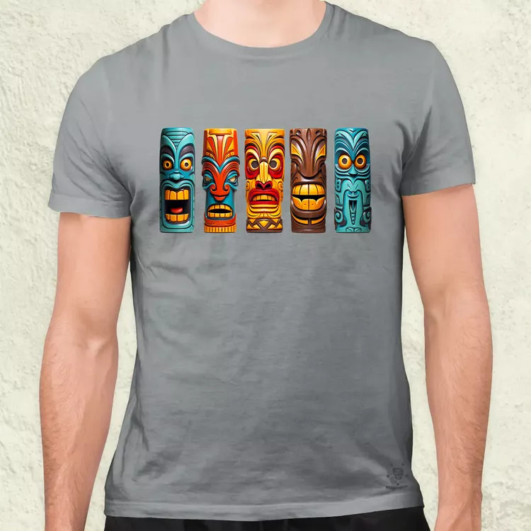 Tiki faragványok v3 férfi póló