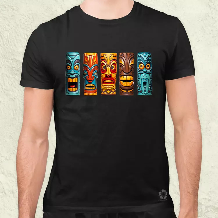 Tiki faragványok v3 férfi póló