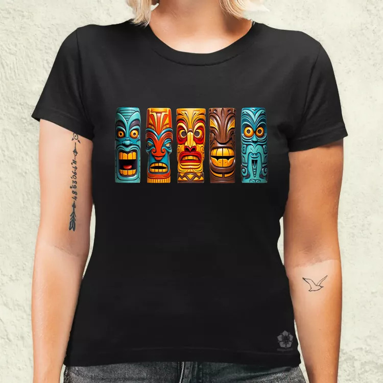 Tiki faragványok v3 női póló