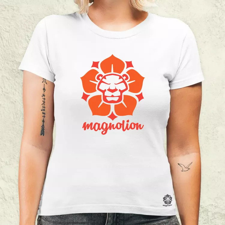 Magnolion narancs női póló