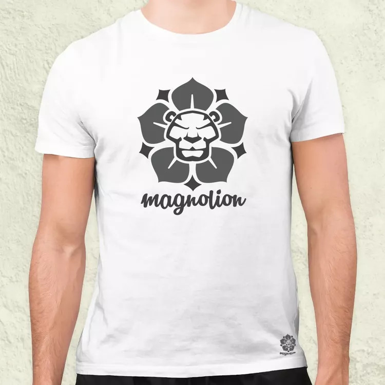 Magnolion szürke férfi póló