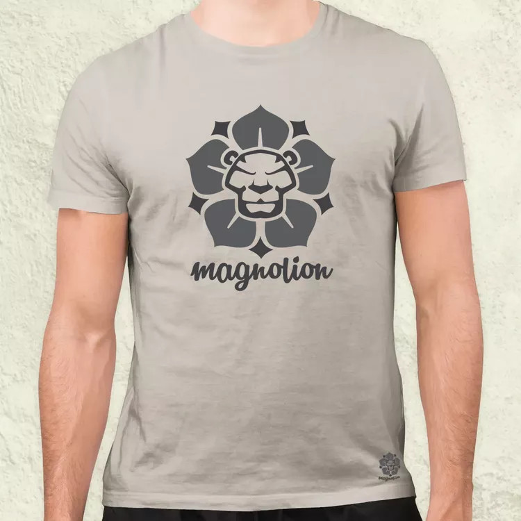 Magnolion szürke férfi póló